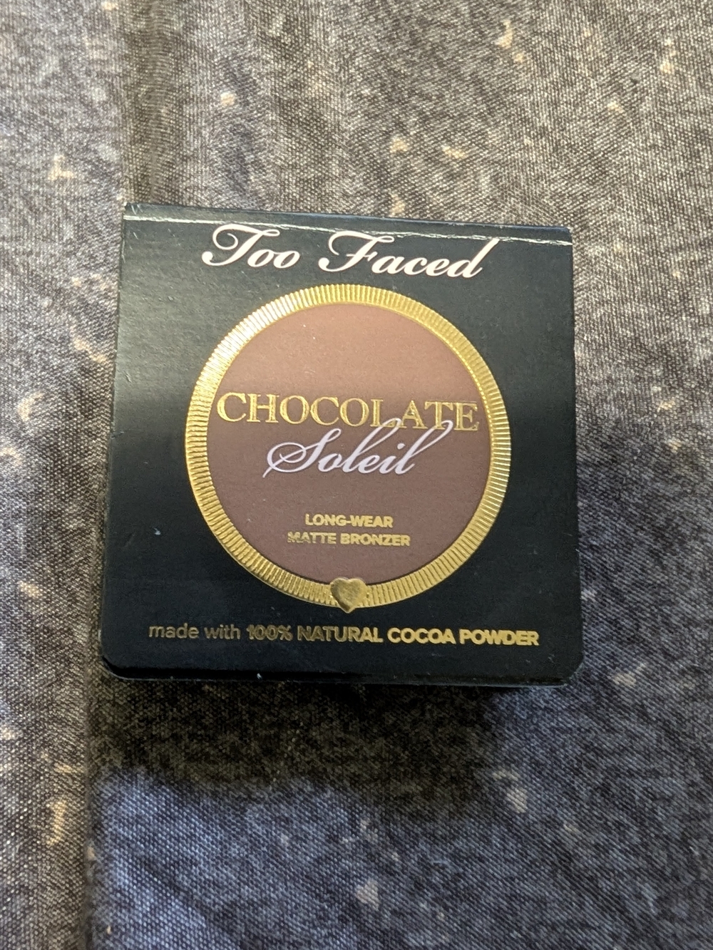 Too Faced Chocolate Soleil Matte Bronzer — Deep Brown with Gold Accents